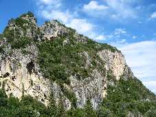 Felswand bei Lakones