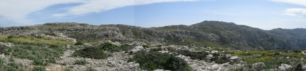 Vom Galera der Blick zurck in Richtung Teix